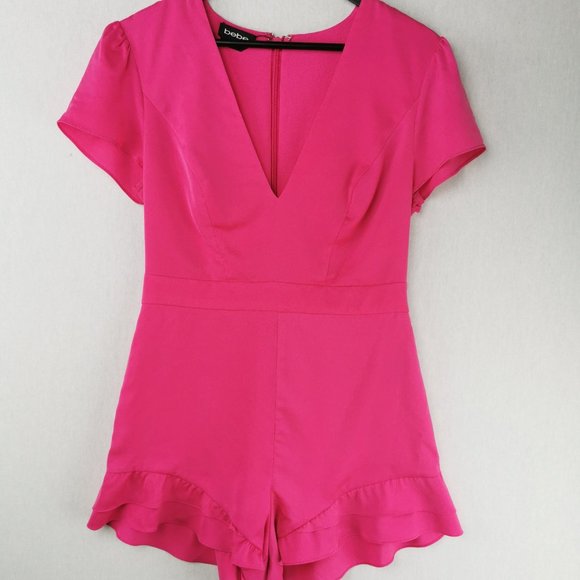 BEBE Ruffle Romper - Picture 4 of 6
